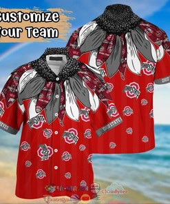 Ohio State Buckeyes NCAA Native Feather Hawaiian Shirt
