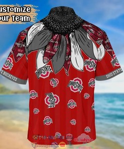 Ohio State Buckeyes NCAA Native Feather Hawaiian Shirt