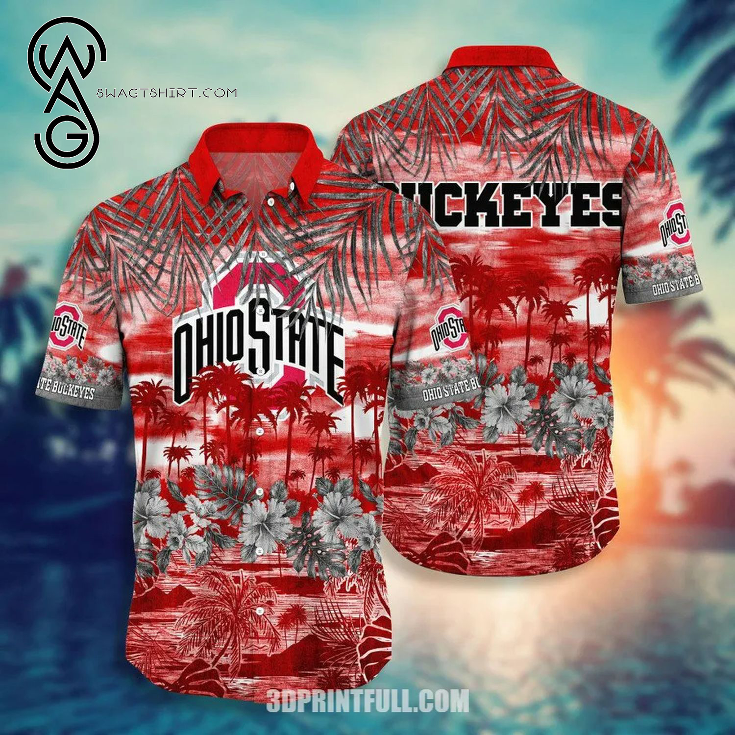 Ohio State Buckeyes Sport Team Combo Hawaiian Shirts