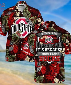 Ohio State Buckeyes Summer Hawaiian Shirts, With Tropical Patterns for Fans