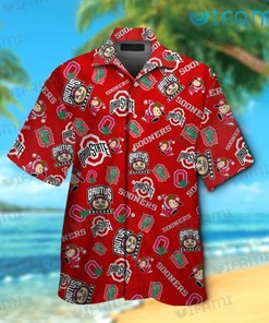 Ohio State Hawaiian Shirt Mascot Logo History Sooners Ohio State Buckeyes Gift