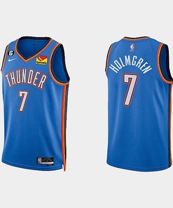 Oklahoma City Thunder 7 Chet Holmgren 2022-23 Icon Edition White Men Jersey
