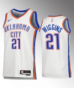 Oklahoma City Thunder Aaron Wiggins 21 2022-23 Association Edition White Jersey