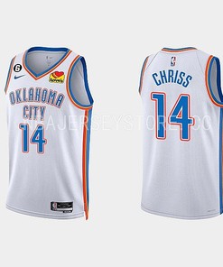 Oklahoma City Thunder Marquese Chriss 14 2022-23 Association Edition White Men Jersey Swingman