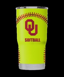 Oklahoma Softball Tumbler - Oklahoma Softball Team Logo Tumbler - Boomer Sooner
