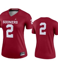 Oklahoma Sooners #2 Crimson Legend College Football Jersey