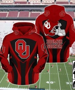 Oklahoma Sooners Boomer Sooner 3D Hoodie Oklahoma Sooners Fan Gifts