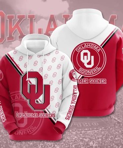 Oklahoma Sooners Many Logo 3D Hoodie Oklahoma Sooners Gifts for Him