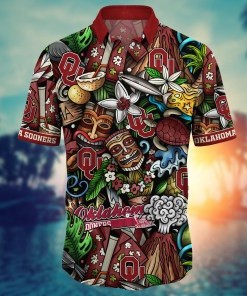 Oklahoma Sooners NCAA Flower Hawaii Shirt For Fans Ver 17