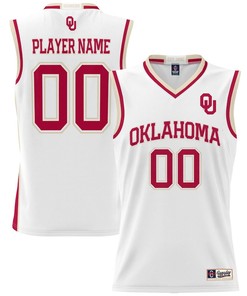 Oklahoma Sooners NIL Men Basketball Custom Jersey - White