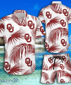 Oklahoma Sooners Palm Leaves Hawaiian Shirt