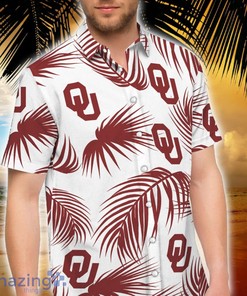 Oklahoma Sooners Palm Leaves Hawaiian Shirt