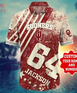 Oklahoma Sooners Personalized Hawaiian Shirt