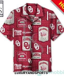 Oklahoma Sooners Vintage Hawaiian Shirt