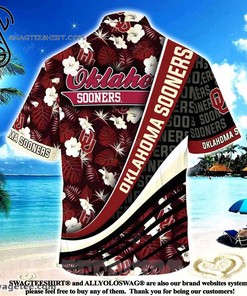 Oklahoma Sooners With Tropical Flower Pattern Summer Beach Hawaiian Shirt