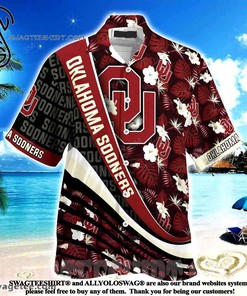 Oklahoma Sooners With Tropical Flower Pattern Summer Beach Hawaiian Shirt
