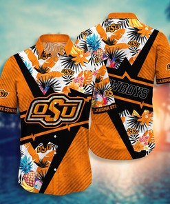 Oklahoma State Cowboys NCAA Flower Hawaii Shirt For Fans Ver 12