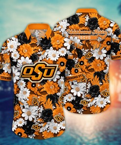 Oklahoma State Cowboys NCAA Flower Hawaii Shirt For Fans Ver 3