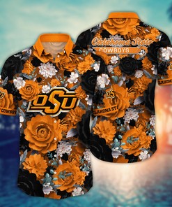 Oklahoma State Cowboys NCAA Flower Hawaii Shirt For Fans Ver 8