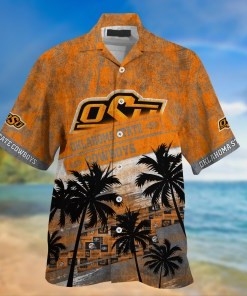 Oklahoma State Cowboys NCAA Palm Tree Pattern Hawaii Shirt For Sports Fans