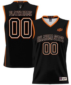 Oklahoma State Cowboys NIL Men Basketball Custom Jersey - Black