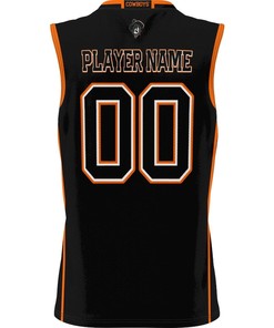 Oklahoma State Cowboys NIL Men Basketball Custom Jersey - Black