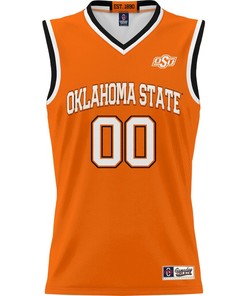 Oklahoma State Cowboys NIL Men Basketball Custom Jersey - Orange