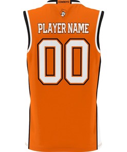 Oklahoma State Cowboys NIL Men Basketball Custom Jersey - Orange