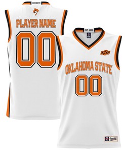 Oklahoma State Cowboys NIL Men Basketball Custom Jersey - White