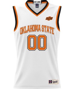 Oklahoma State Cowboys NIL Men Basketball Custom Jersey - White