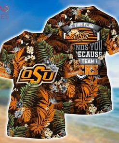 Oklahoma State Cowboys Summer Hawaiian Shirts, With Tropical Patterns for Fans