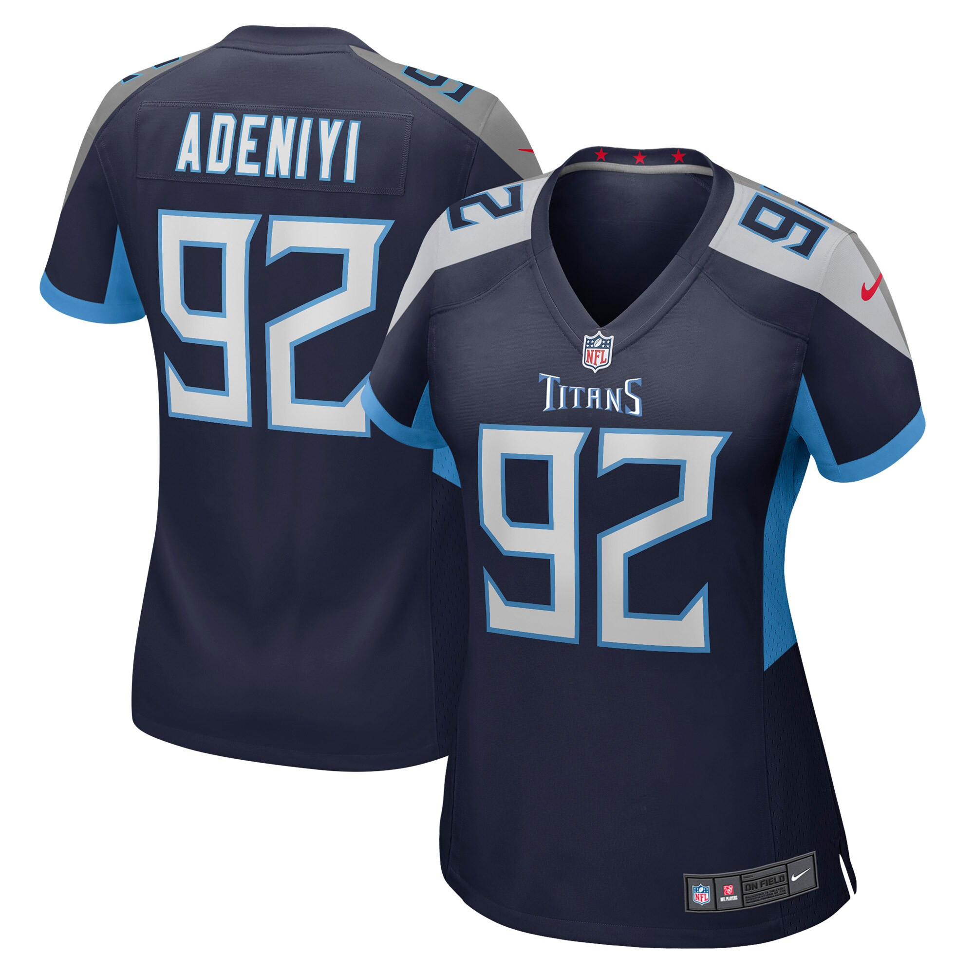 Ola Adeniyi Tennessee Titans Womens Game Jersey - Navy Nfl