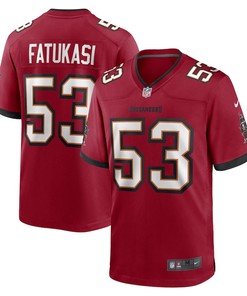 Olakunle Fatukasi Tampa Bay Buccaneers Game Player Jersey - Red