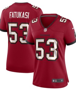 Olakunle Fatukasi Tampa Bay Buccaneers Women's Game Player Jersey - Red