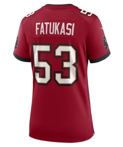 Olakunle Fatukasi Tampa Bay Buccaneers Women's Game Player Jersey - Red