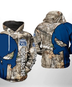 Old Dominion Monarchs NCAA Camo Veteran Hunting 3D Printed Hoodie/Zipper Hoodie