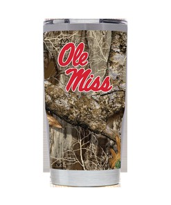 Ole Miss RealTree Camo Tumbler - Ole Miss RealTree Camo Tumbler - Perfect for Outdoor Enthusiasts