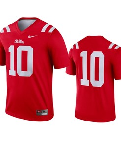 Ole Miss Rebels #10 Red Legend College Football Jersey