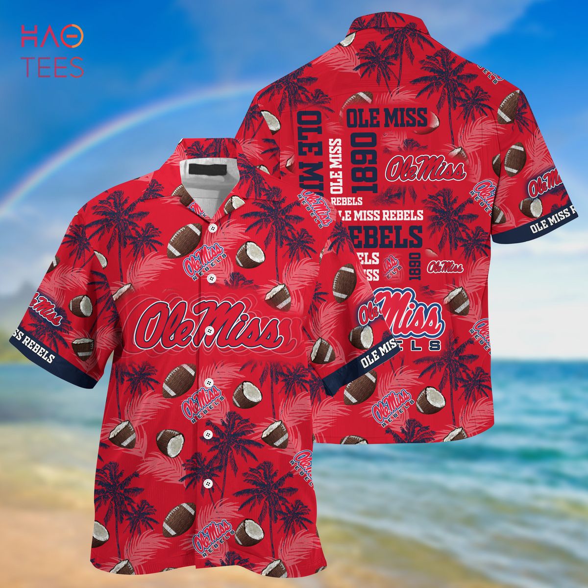 Ole Miss Rebels Hawaiian Shirt, New Gift for Summer