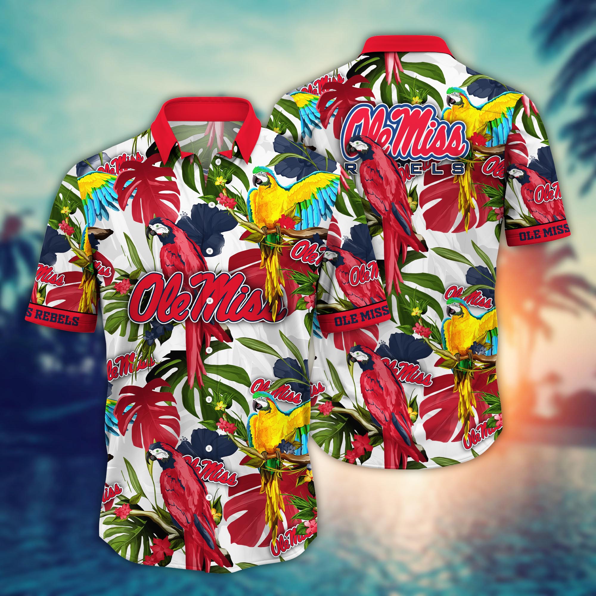 Ole Miss Rebels NCAA Flower Hawaii Shirt For Fans Ver 1