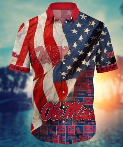 Ole Miss Rebels NCAA Flower Hawaii Shirt For Fans Ver 11