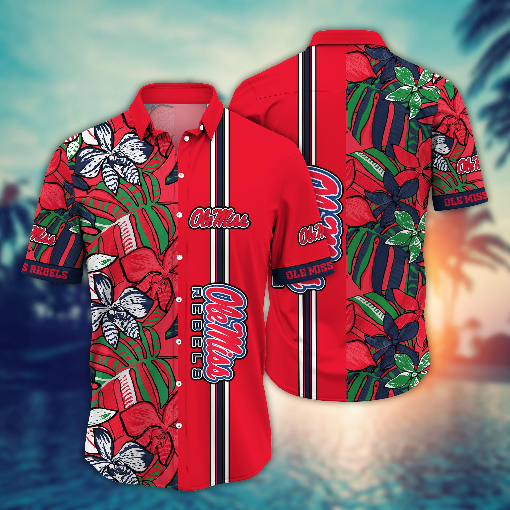 Ole Miss Rebels NCAA Flower Hawaii Shirt For Fans Ver 14