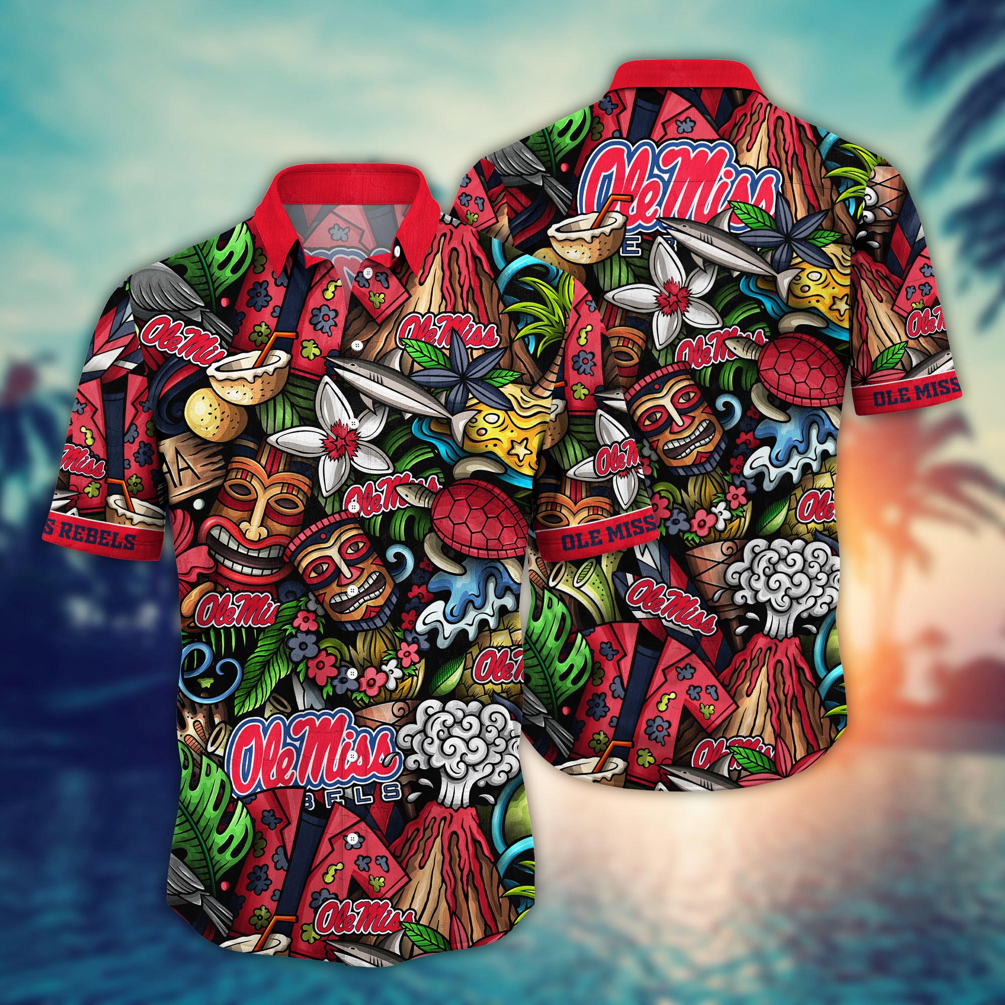 Ole Miss Rebels NCAA Flower Hawaii Shirt For Fans Ver 17