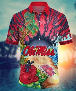 Ole Miss Rebels NCAA Flower Hawaii Shirt For Fans Ver 2