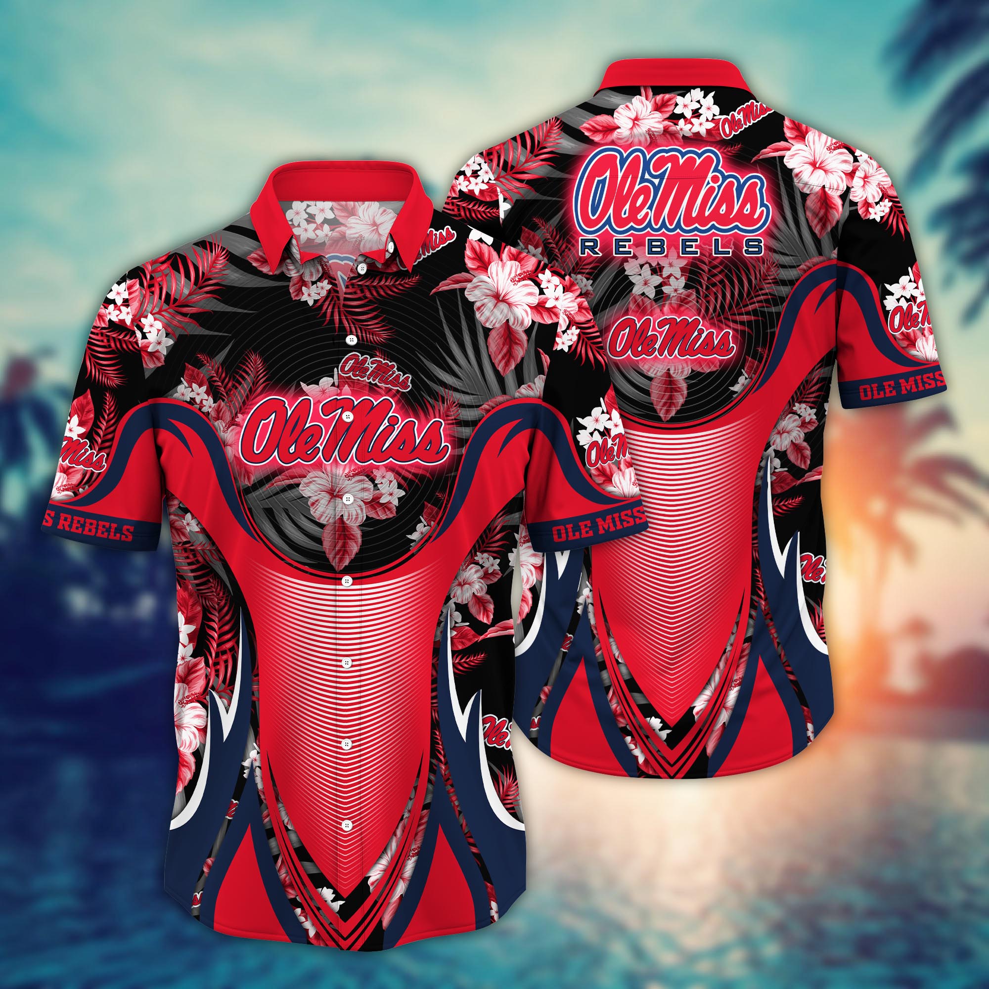 Ole Miss Rebels NCAA Flower Hawaii Shirt For Fans Ver 21