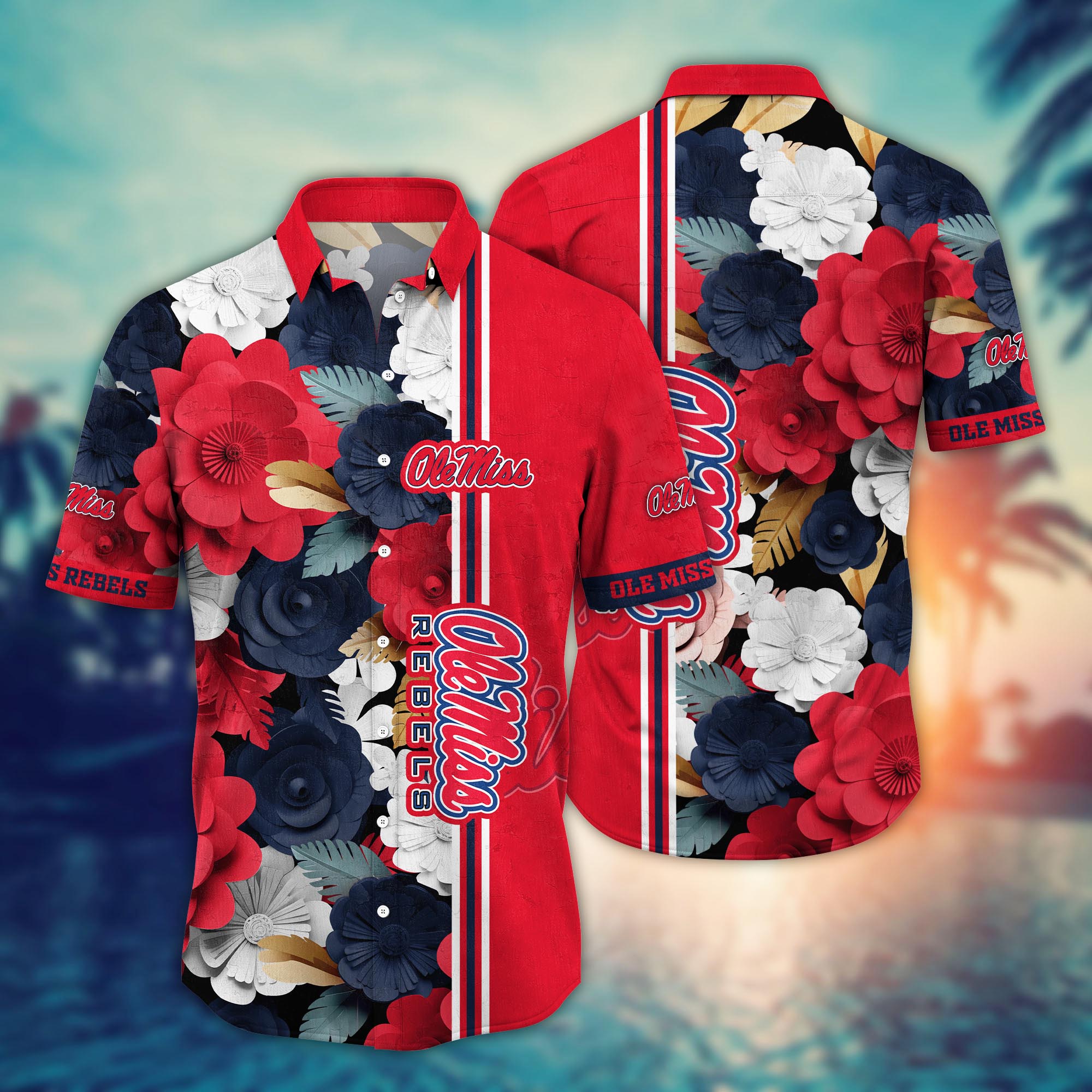 Ole Miss Rebels NCAA Flower Hawaii Shirt For Fans Ver 23