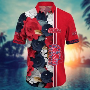 Ole Miss Rebels NCAA Flower Hawaii Shirt For Fans Ver 23