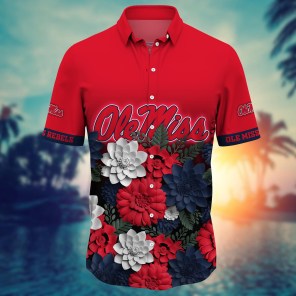 Ole Miss Rebels NCAA Flower Hawaii Shirt For Fans Ver 26