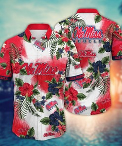 Ole Miss Rebels NCAA Flower Hawaii Shirt For Fans Ver 27