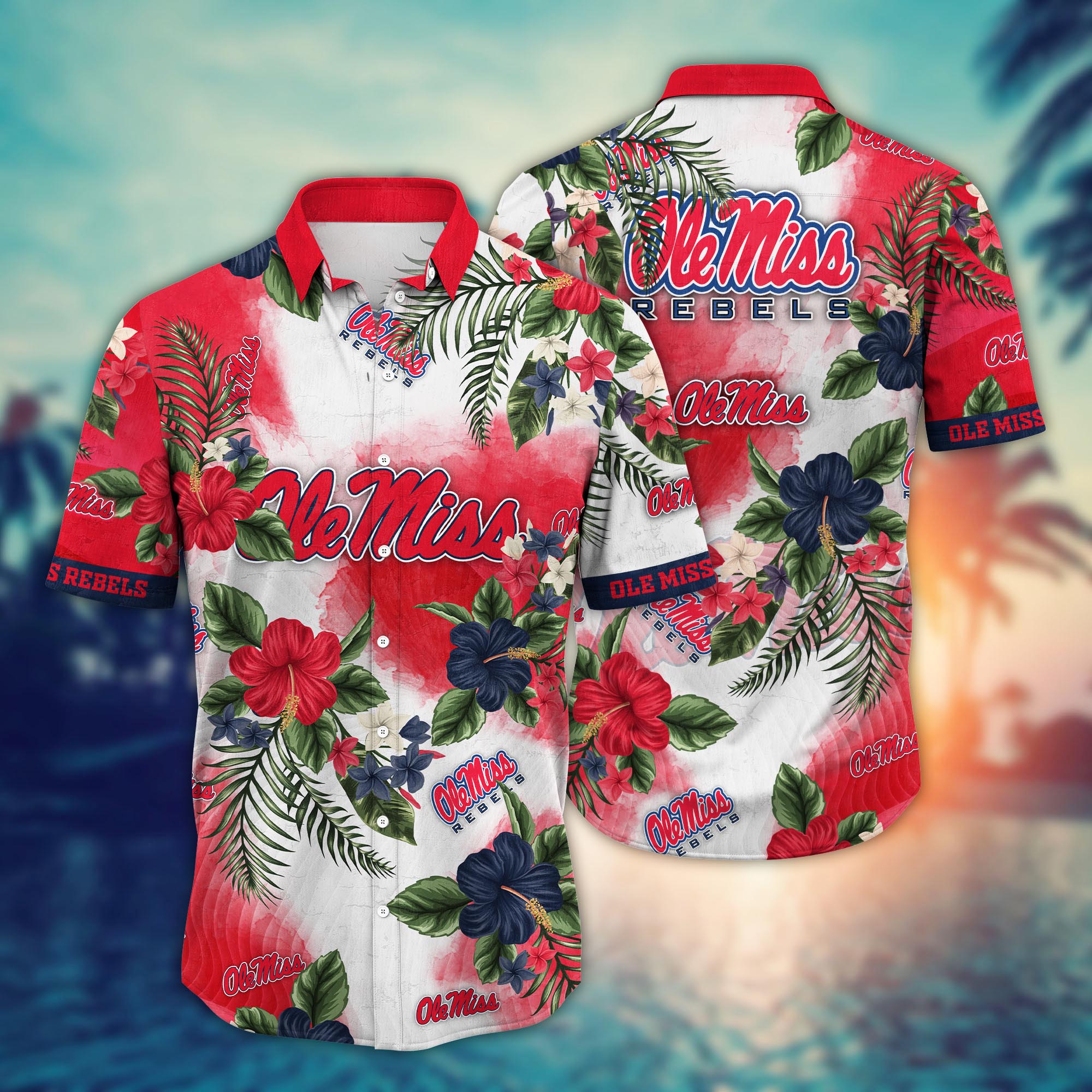 Ole Miss Rebels NCAA Flower Hawaii Shirt For Fans Ver 27